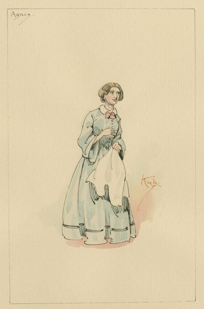 Agnes Wickfield by Joseph Clayton Clarke